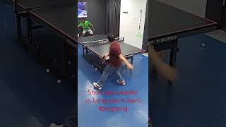 Short pips twiddler vs Long pips in Jeans pingpong [upl. by Tocci235]