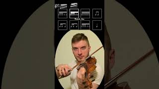 Rhythm Challenge  A Major Scale on the violin shorts violin practice [upl. by Hedvige]