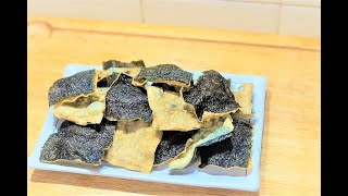 EP 59  How to made Simple Chinese New Year Crispy Seaweed Snack 简易紫菜脆饼 [upl. by Roxane]