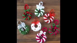 Mini ghirlande alluncinetto🎄🧶  Tutorial completo [upl. by Noel]