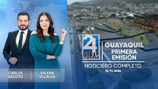 Noticiero de Guayaquil Primera Emisión 141124 [upl. by Arze]