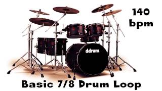 Basic 78 Drum Loop 140 bpm [upl. by Riabuz667]