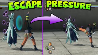 Escape Guard Pressure EASILY  Special Block Characters  Naruto Storm 4 Tutorial [upl. by Ahcsropal801]