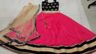 saree se banaye band kali wala lehenga latest design lehenga [upl. by Imoan]