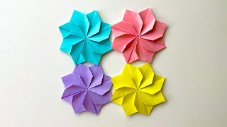 Easy Origami Flower [upl. by Carper]