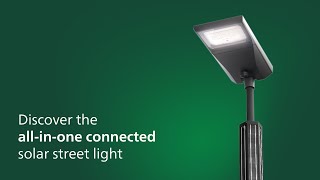 Sunstay Pro  Discover the allinone connected solar streetlight [upl. by Helbona]