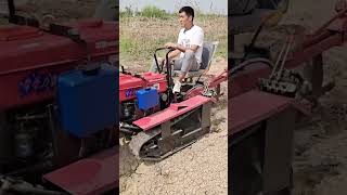 Is agricultural machinery OK Multifunction crawler microtillage machine small tractor viralvideo [upl. by Yssac344]