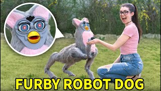 Making a DogSized Furby Robot and taking it on a walk [upl. by Brooke446]