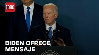 El presidente de EUA Joe Biden ofrece mensaje sobre apoyo de EUA a Ucrania [upl. by Lucky908]