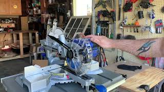 Kobalt 7 14 sliding miter saw quick unboxing [upl. by Honniball]