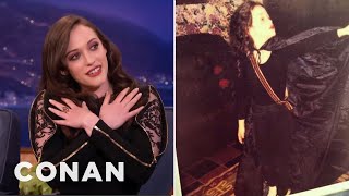 Kat Dennings Was A Goth Kid  CONAN on TBS [upl. by Euqinimod]