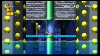 Another Super Mario Bros Wii 100 4Castle [upl. by Enoed]