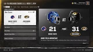 HPL DIV 1 CFP Boise State  Missouri [upl. by Einaled485]