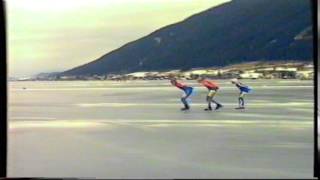 Marathonschaatsen Weissensee 1994 Finale 100 km Hotze Zandstra [upl. by Sexela]