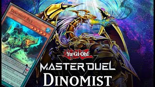 YuGiOh Master Duel Dinomist competitive deck 2022 January Platinum rank [upl. by Hpejsoj]