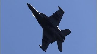 US Navy EA18G Growler HIGH SPEED fly over  Mcminnville Oregon Air Show 2024 [upl. by Olsen]