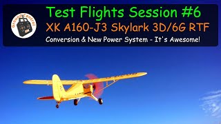 XK A160 J3 Skylark Cub 3D6G 650mm RTF  Manual Mode Conversion amp New Power System Its Awesome [upl. by Iru]