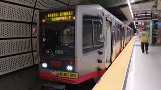 SF Muni 2001 Breda LRV3 1528 on Route T Third Street  2Car Train 14671528 [upl. by Mattah]