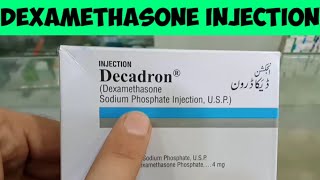 Decadron Dexamethasone Injection Uses Benefits Side Effects In Urdu Hindi  Dexamethasone In Hindi [upl. by Slaohcin]