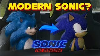 MODERN SONIC in the Sonic Movie 2019 Trailer [upl. by Wachtel]