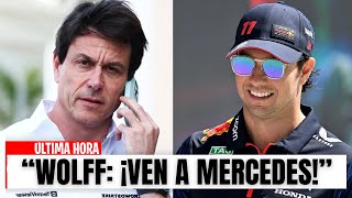 FORMULA 1 HOY ¡CHECO PÉREZ ES INVITADO A UNIRSE A MERCEDES [upl. by Silrak]