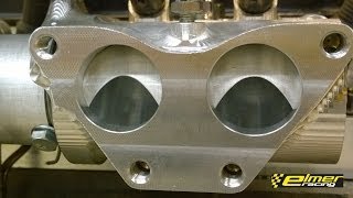 Custom billet barrel throttle bodies  Elmer Racing [upl. by Miuqaoj205]