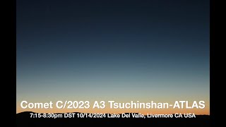 Comet C2023 A3 TsuchinshanATLAS Time Lapse 20241014 Livermore CA with an antitail [upl. by Damour251]