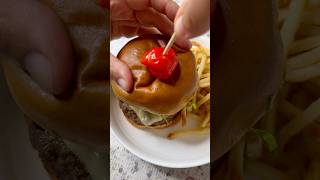 Havarti n mushroom burger burger recipe shorts shortvideo cooking homecook food foodshorts [upl. by Lever]