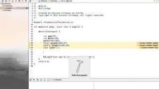 3ObjectiveC  Date Types تعريف المتغيرات [upl. by Siraval]