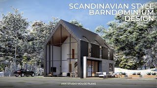 2000 sq ft Modern Scandinavian Barndominium  4Bedroom 25Bath  Modern Barn Home Design [upl. by Gathard310]