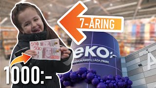 Vad Gör En 7Åring Med 1000 kr På Eko [upl. by Ayomat894]