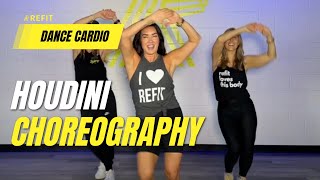 Dance Fitness Choreography  quotHoudiniquot by Dua Lipa  Easytofollow dance workout [upl. by Eytteb643]