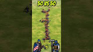 50 Elite Serjeant vs 50 Elite Obuch AoE2 Shorts [upl. by Sana]