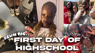 GRWM FIRST DAY OF HIGH SCHOOL 2024 freshman year [upl. by Lednor]