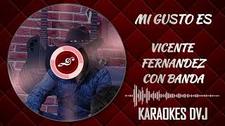 KARAOKES DVJ MI GUSTO ES VICENTE FERNANDEZ [upl. by Alexis]