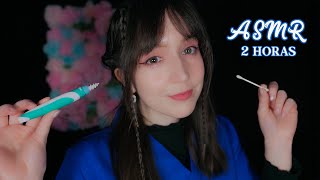 ⭐ASMR 2 Horas de Limpieza y Masaje de Oídos✨Sub Relájate Conmigo y Duerme [upl. by Hulton]