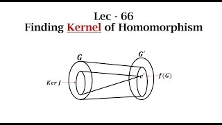 Lec  66 Finding Kernel of Homomorphism  IIT JAM  CSIR UGC NET  GATE MA  B Sc [upl. by Elehcor594]