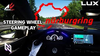 Assetto Corsa  Volkswagen Golf R  Nohesi  Nordschleife Tourist Trackday Steering Wheel [upl. by Doralin47]