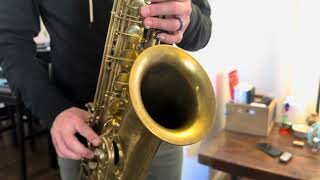 1959 Buffet Crampon Super Dynaction Tenor Saxophone Demo wwwdcsaxcom [upl. by Ragde]