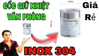 Cốc Giữ Nhiệt Văn Phòng Iced americano test Trải Nghiệm Thời Gian Giữ Nhiệt [upl. by Soluk]