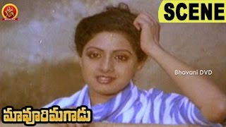 Sridevi Comedy Fight Scene  Action Scene  Maavoori Magaadu Movie Scenes [upl. by Jotham]