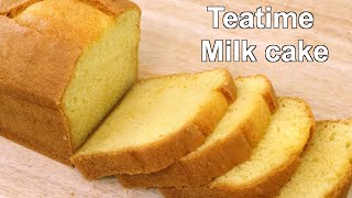 Soft amp Spongy Teatime Milk Cake Recipe  Easy Tea Time milk cake [upl. by Adli]