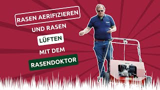 🌱 Rasen aerifizieren amp Rasen lüften mit dem Rasendoktor [upl. by Annawd944]