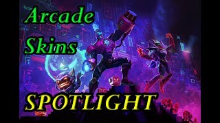 NEW ARCADE SKINS SPOTLIGHT BATTLE BOSS BRANDZIGGSMALZAHAR  BG LEAGUE OF LEGENDS [upl. by Aniral]