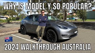 2024 Tesla Model Y RWD Review Australia and Autopilot Test Drive [upl. by Ilario]