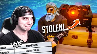 HILARIOUS ASHEN ATHENA STEAL W BEARDAGEDDON  Sea of Thieves [upl. by Ellett]