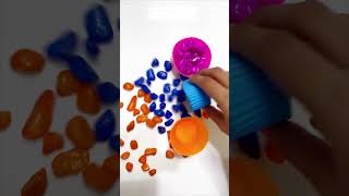 Asmr satisfying reverse video 🧲 oddly satisfying colourful beads asmr  shorts satisfying toys [upl. by Aicatsanna]