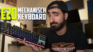 MECHANISCH RGB TOETSENBORD VOOR MAAR €20  REVIEW [upl. by Noivart]