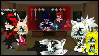 Sonic characters react to fnf vs sonicexe 20 [upl. by Avenej513]