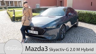 2019 Mazda3 SkyactivG 20 M Hybrid Fahrbericht  Ist das der fairste Kompakte  Autophorie [upl. by Claretta]